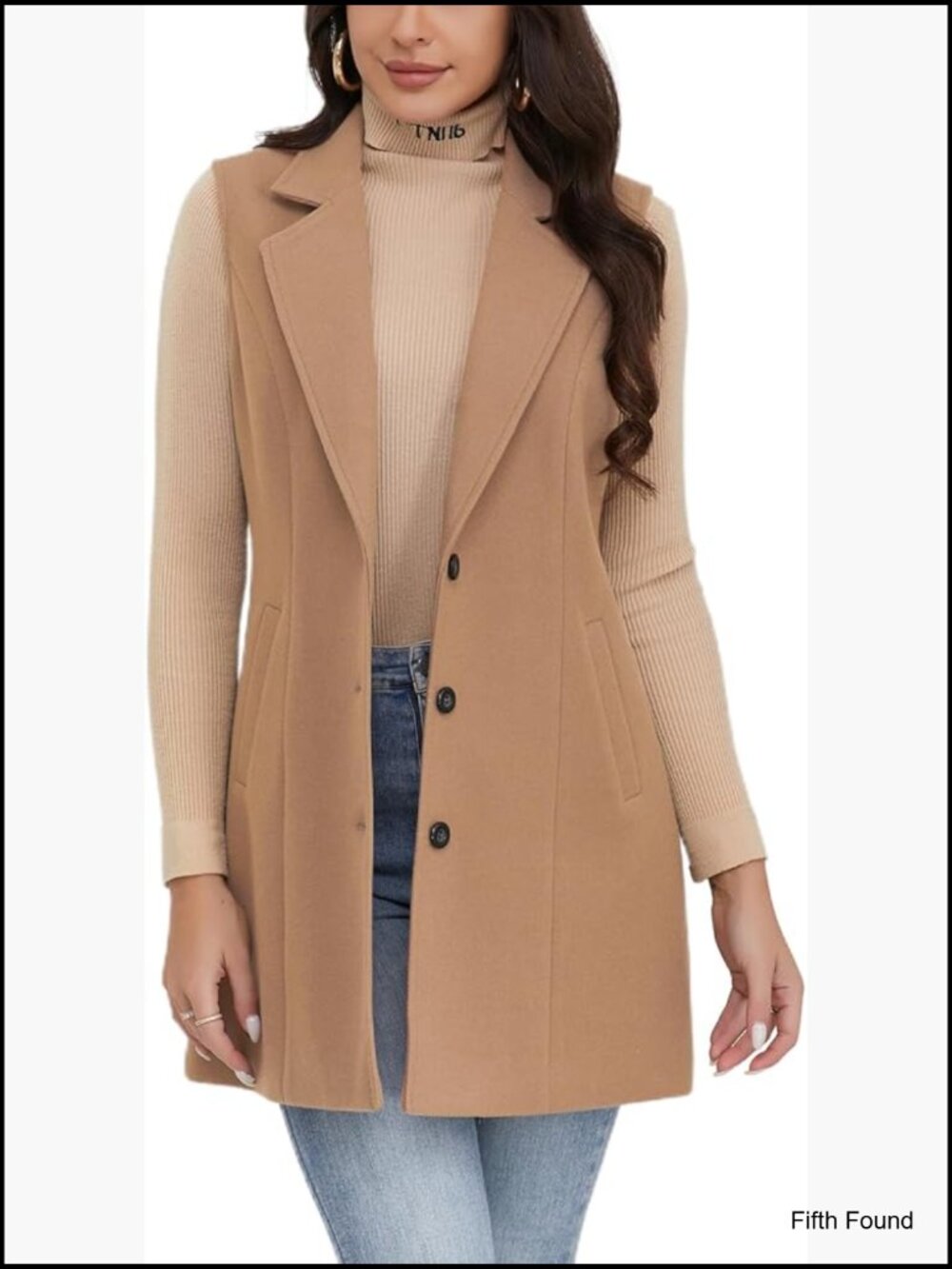 Sleeveless Plaid Blazer Vest for Women Fall Winter Vest Jacket